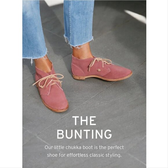 Beek Bunting Lace Up Chukka Flat Booties Size 7.5 Burgundy Red Suede NEW $375 - Picture 10 of 10